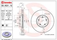 Disc frana BREMBO, Cod: 09.A531.1G