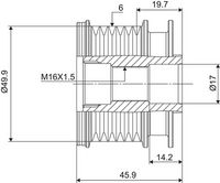 Ελεύθερη περιστροφή γεννήτριας VALEO NEW SPARE PART