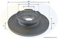 Disc frana COMLINE, Cod: ADC1264