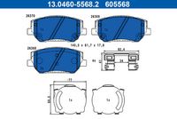 Bremsbelagsatz, Scheibenbremse