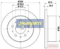 Disc frana JAPANPARTS, Cod: DP-0216C