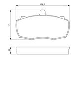 комплект спирачно феродо, дискови спирачки