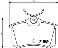 Bremsbelagsatz, Scheibenbremse