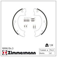 Set saboti frana, frana de mana ZIMMERMANN, Cod: 10990.154.3