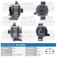 Generator / Alternator MEAT & DORIA, Cod: 5514094