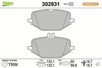 Bremsbelagsatz, Scheibenbremse
