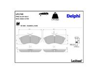 комплект спирачно феродо, дискови спирачки