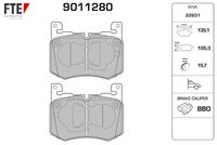 Bremsbelagsatz, Scheibenbremse