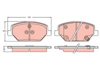 Bremsbelagsatz, Scheibenbremse