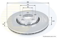 Disc frana COMLINE, Cod: ADC1417V