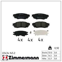 комплект спирачно феродо, дискови спирачки