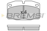 Комплект спирачно феродо, дискови спирачки BP2487 BREMSI