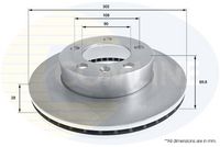 Disc frana COMLINE, Cod: ADC2701V