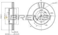 Спирачен диск CD7005V BREMSI