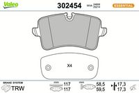 Bremsbelagsatz, Scheibenbremse