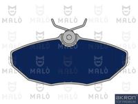 Комплект спирачно феродо, дискови спирачки 1050693 AKRON-MALÒ