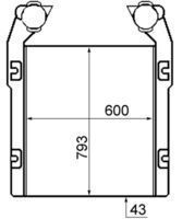 Thumbnail - Intercooler, inlaatluchtkoeler - CI398000P - MAHLE