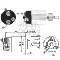 Solenoid, electromotor MEAT & DORIA, Cod: 46151