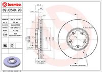Disc frana BREMBO, Cod: 09.C240.2G