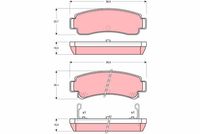 комплект спирачно феродо, дискови спирачки