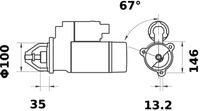 Thumbnail - Startmotor / starter - MS202 - MAHLE