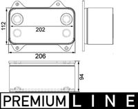 Thumbnail - Oliekoeler, motorolie - CLC63000P - MAHLE