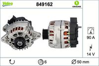 Generator / Alternator VALEO, Cod: 849162