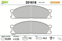 Bremsbelagsatz, Scheibenbremse