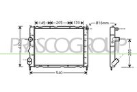 Radiator, racire motor PRASCO, Cod: RN320R008