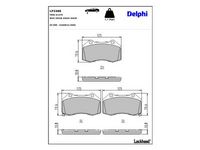 комплект спирачно феродо, дискови спирачки