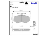 комплект спирачно феродо, дискови спирачки