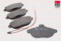 комплект спирачно феродо, дискови спирачки