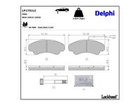 комплект спирачно феродо, дискови спирачки