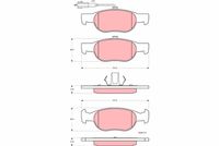 комплект спирачно феродо, дискови спирачки