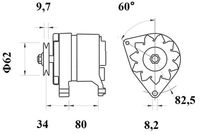 Thumbnail - Dynamo / alternator - MG372 - MAHLE