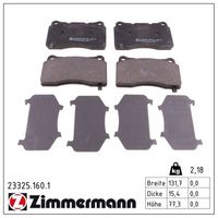 комплект спирачно феродо, дискови спирачки