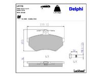 комплект спирачно феродо, дискови спирачки
