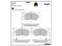 комплект спирачно феродо, дискови спирачки