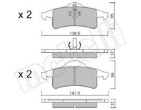 Bremsbelagsatz, Scheibenbremse