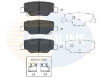 Set placute frana,frana disc COMLINE, Cod: CBP36010