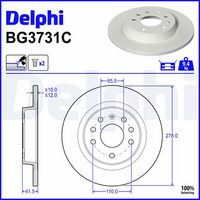Disc frana DELPHI, Cod: BG3731C