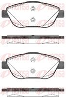 комплект спирачно феродо, дискови спирачки