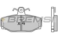 Комплект спирачно феродо, дискови спирачки BP2542 BREMSI