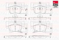 комплект спирачно феродо, дискови спирачки