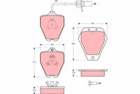 комплект спирачно феродо, дискови спирачки