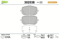Bremsbelagsatz, Scheibenbremse