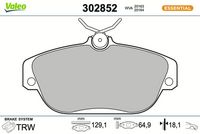 Bremsbelagsatz, Scheibenbremse