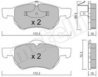 Bremsbelagsatz, Scheibenbremse