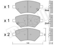Bremsbelagsatz, Scheibenbremse