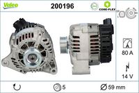 Generator / Alternator VALEO, Cod: 200196
